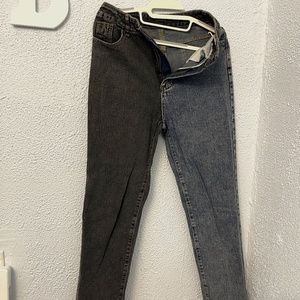 Two Toned Mom Jeans